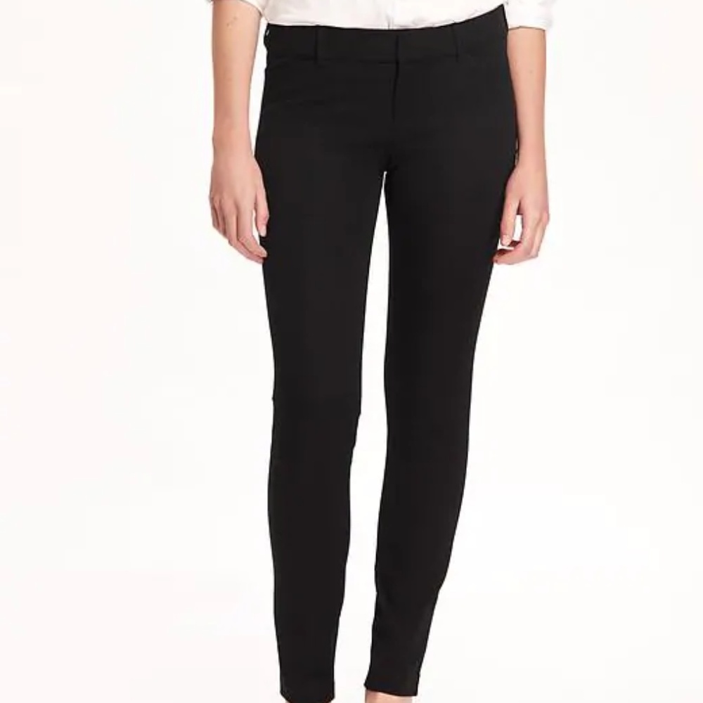 Old Navy Mid-Rise Pixie Full-Length Pants BLK TALL